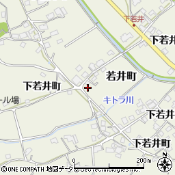 兵庫県加西市若井町（下若井町）周辺の地図