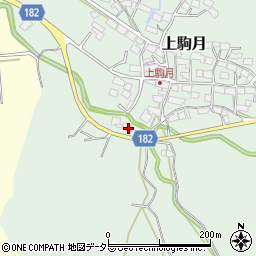 滋賀県蒲生郡日野町上駒月293周辺の地図
