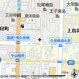 京都府京都市南区上鳥羽北花名町6周辺の地図