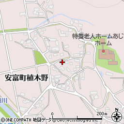 兵庫県姫路市安富町植木野398周辺の地図