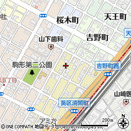 清閑町1-8 増永邸☆アキッパ駐車場【3】周辺の地図