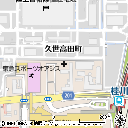 京都府京都市南区久世高田町周辺の地図