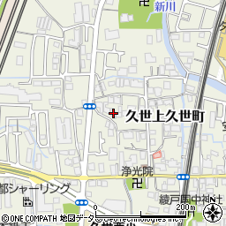 京都府京都市南区久世上久世町周辺の地図