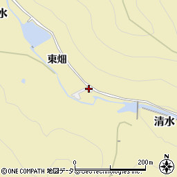兵庫県猪名川町（川辺郡）清水（東畑）周辺の地図