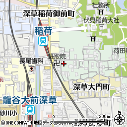 京都府京都市伏見区深草藪之内町7周辺の地図