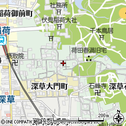 京都府京都市伏見区深草藪之内町25-8周辺の地図