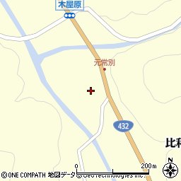 広島県庄原市比和町木屋原686周辺の地図