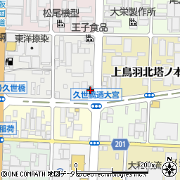 京都府京都市南区上鳥羽北花名町40周辺の地図