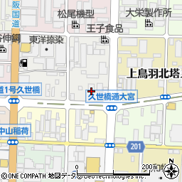 京都府京都市南区上鳥羽北花名町43周辺の地図