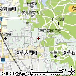京都府京都市伏見区深草藪之内町25-1周辺の地図