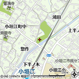 前川公園周辺の地図