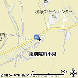 亀岡市東別院町小泉公民館周辺の地図