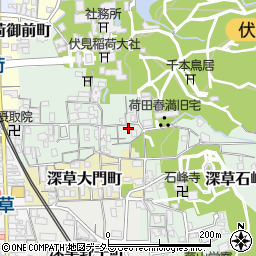 京都府京都市伏見区深草藪之内町25-20周辺の地図