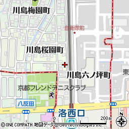 京都府京都市西京区川島桜園町99-1周辺の地図