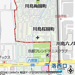 京都府京都市西京区川島桜園町71周辺の地図