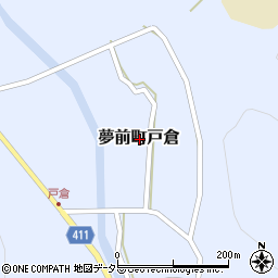 兵庫県姫路市夢前町戸倉周辺の地図