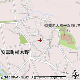 兵庫県姫路市安富町植木野451周辺の地図