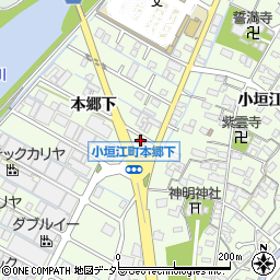 ファミリーマート小垣江西店周辺の地図