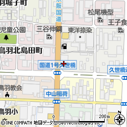 京都府京都市南区上鳥羽北花名町16周辺の地図