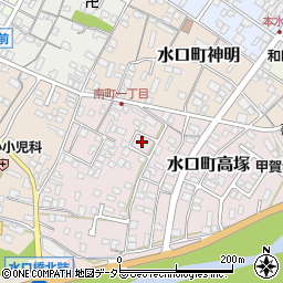 滋賀県甲賀市水口町高塚5周辺の地図