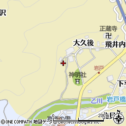 愛知県岡崎市岩戸町西野下22周辺の地図