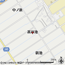 愛知県刈谷市半城土町甚戸池周辺の地図