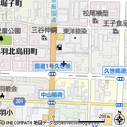 京都府京都市南区上鳥羽北花名町13周辺の地図