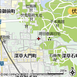 京都府京都市伏見区深草藪之内町30-11周辺の地図