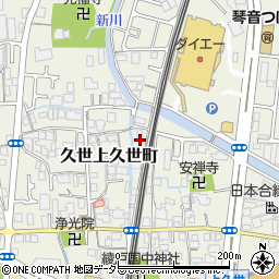 京都府京都市南区久世上久世町577周辺の地図