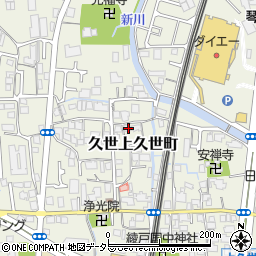 京都府京都市南区久世上久世町290周辺の地図