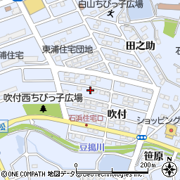 愛知県知多郡東浦町石浜吹付2-93周辺の地図