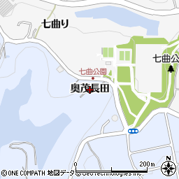 愛知県知多市佐布里（奥茂長田）周辺の地図
