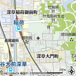 京都府京都市伏見区深草藪之内町44周辺の地図