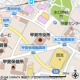 滋賀県甲賀市周辺の地図