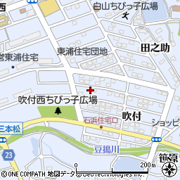 愛知県知多郡東浦町石浜吹付2-208周辺の地図