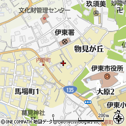 静岡県伊東市物見が丘5-7周辺の地図