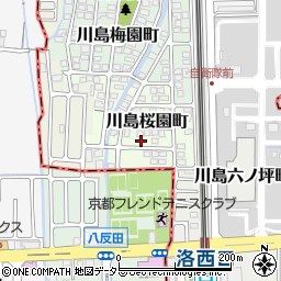 京都府京都市西京区川島桜園町68周辺の地図