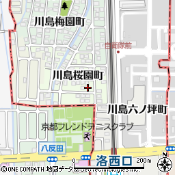 京都府京都市西京区川島桜園町65周辺の地図