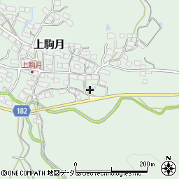 滋賀県蒲生郡日野町上駒月1211周辺の地図