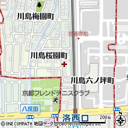 京都府京都市西京区川島桜園町94周辺の地図