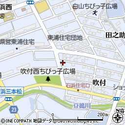 愛知県知多郡東浦町石浜吹付2-98周辺の地図