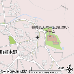 兵庫県姫路市安富町植木野443周辺の地図