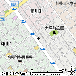 ナカ工業株式会社　静岡駐在所周辺の地図