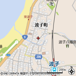 島根県江津市波子町イ-961周辺の地図