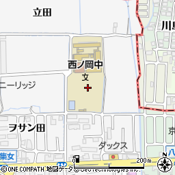 京都府向日市物集女町吉田周辺の地図