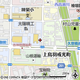 京都府京都市南区吉祥院蒔絵町25周辺の地図