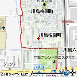 京都府京都市西京区川島桜園町周辺の地図