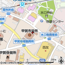 滋賀県甲賀市水口町水口周辺の地図