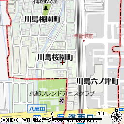 京都府京都市西京区川島桜園町62周辺の地図