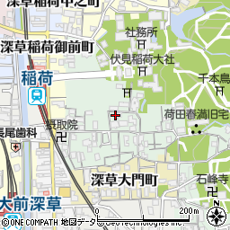 京都府京都市伏見区深草藪之内町41周辺の地図